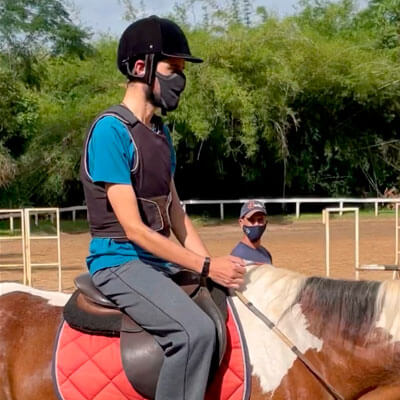 Foto do José Ilson no Início no Hipismo